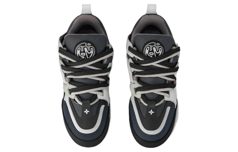 LOUIS VUITTON LV Skate Sneakers 'Black White' 1ABZ45 - 3