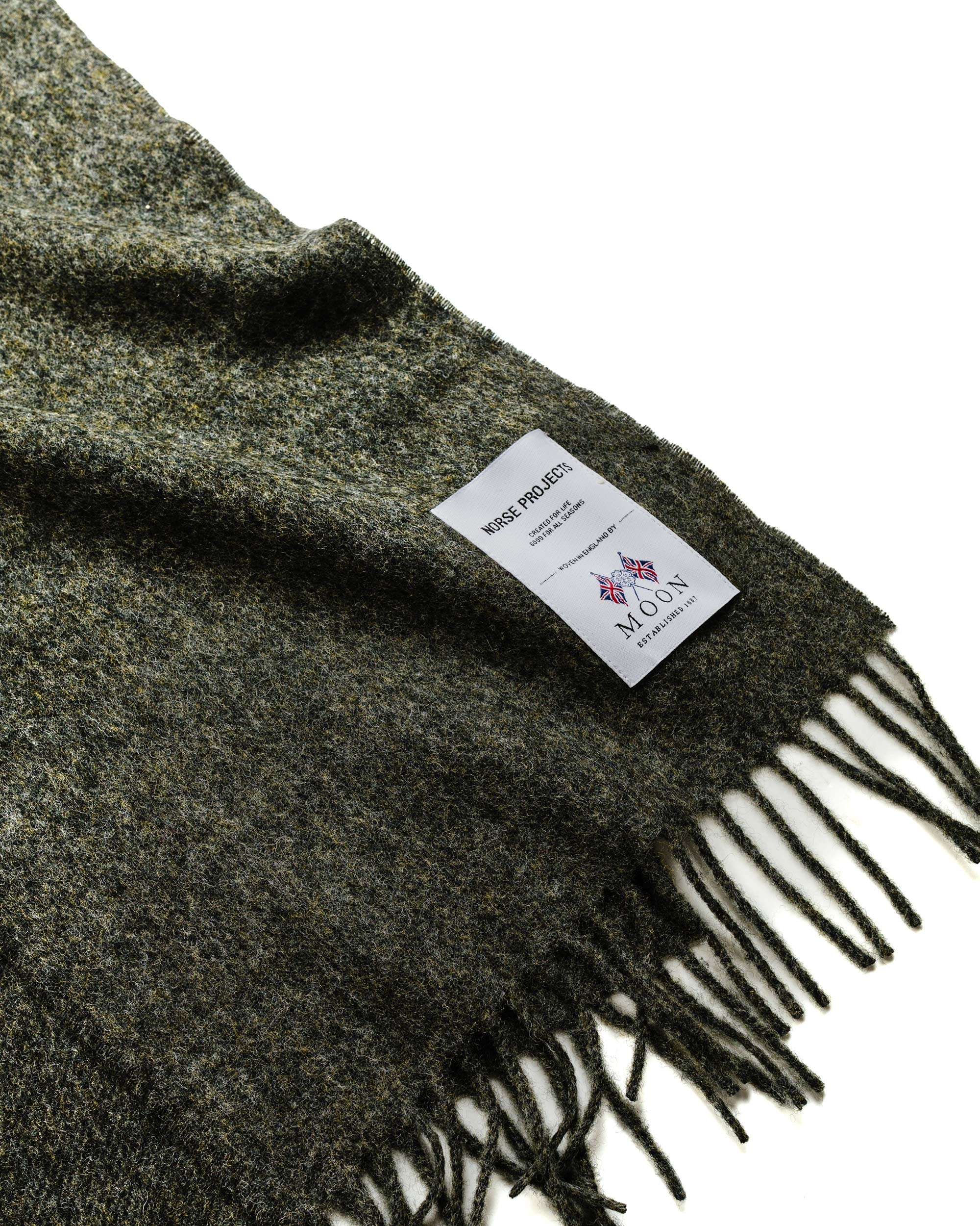 Moon Lambswool Scarf Charcoal Melange - 2