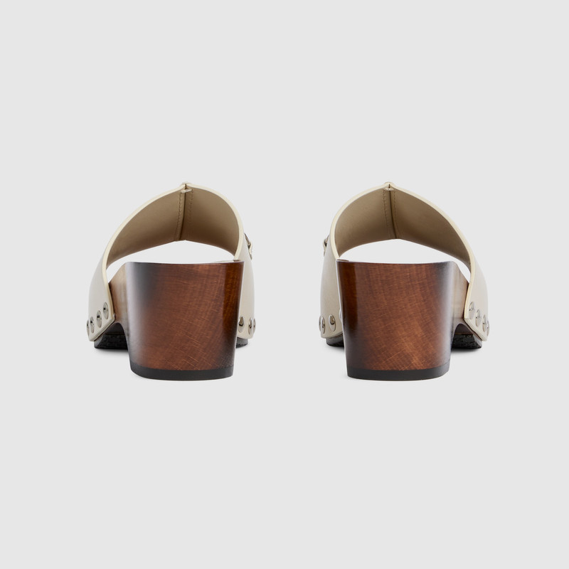 GUCCI Women's platform clog with Horsebit outlook