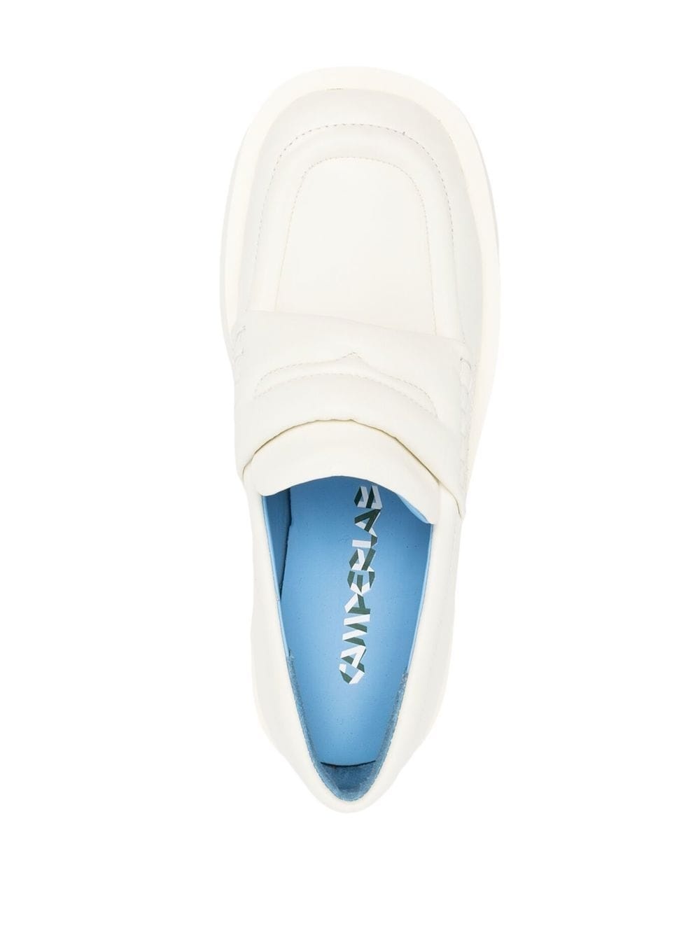 padded leather loafers - 4