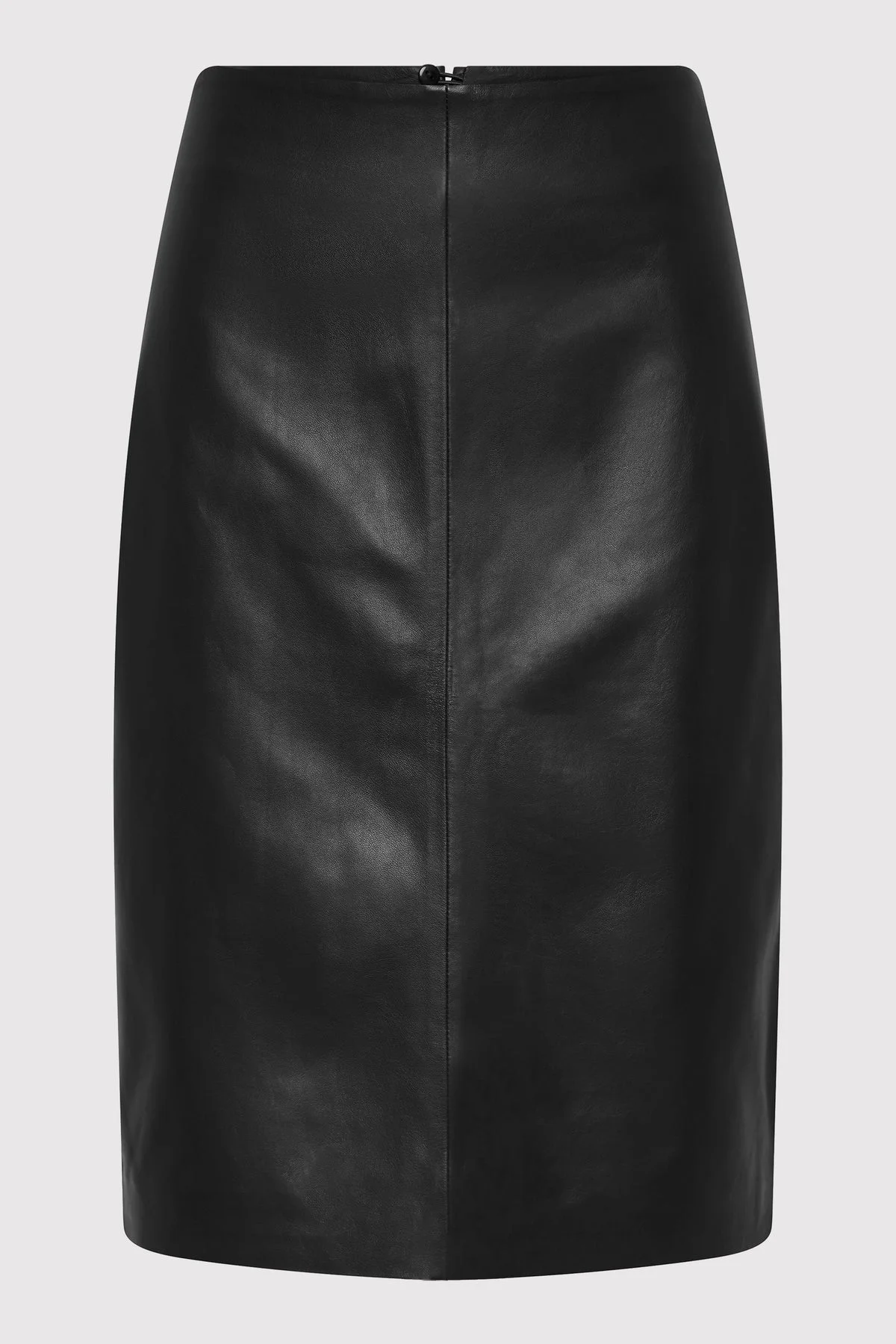Leather Pencil Skirt - Black - 1