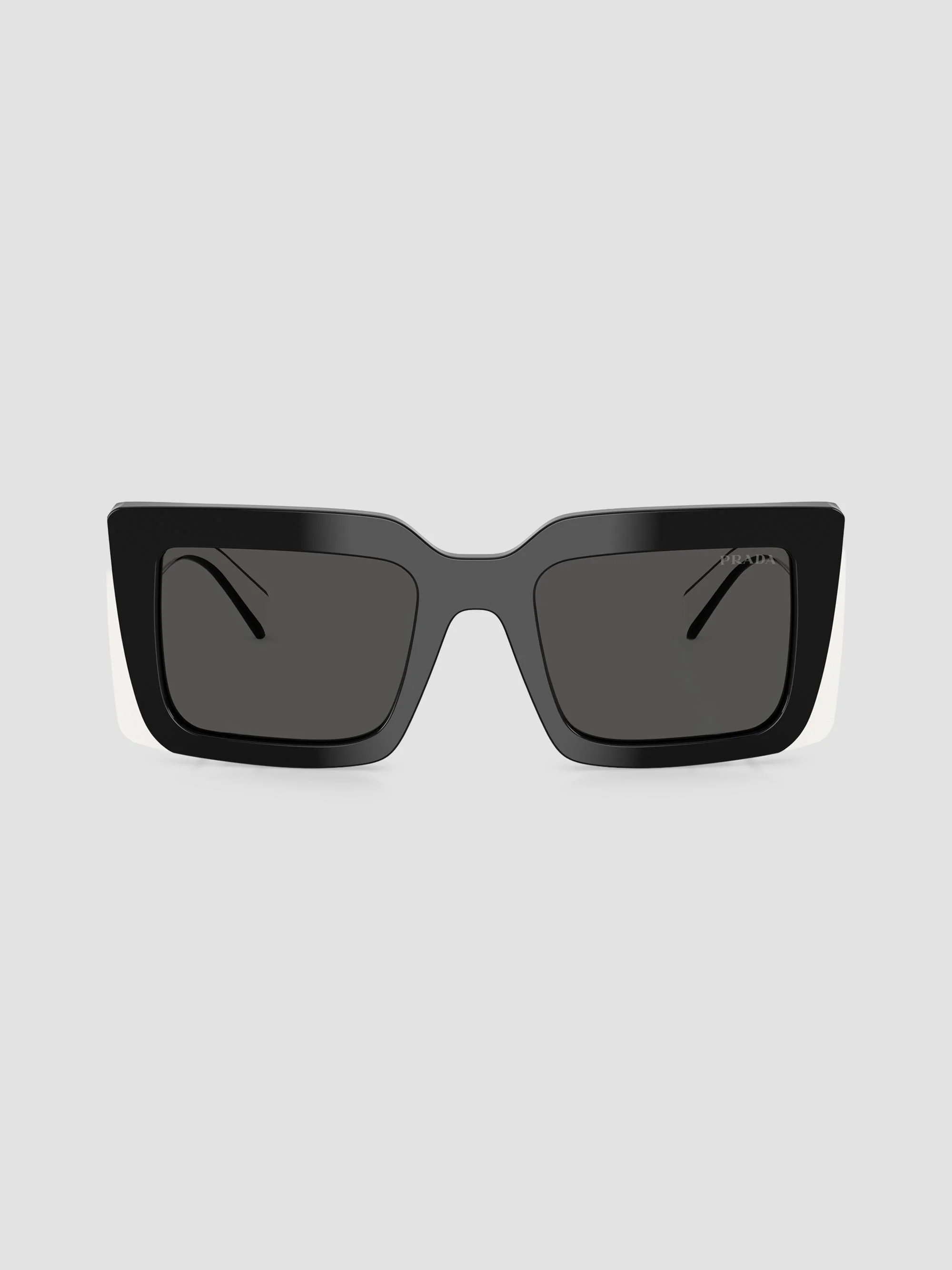 Women's D01S 52MM Rectangular Sunglasses - Black - 1