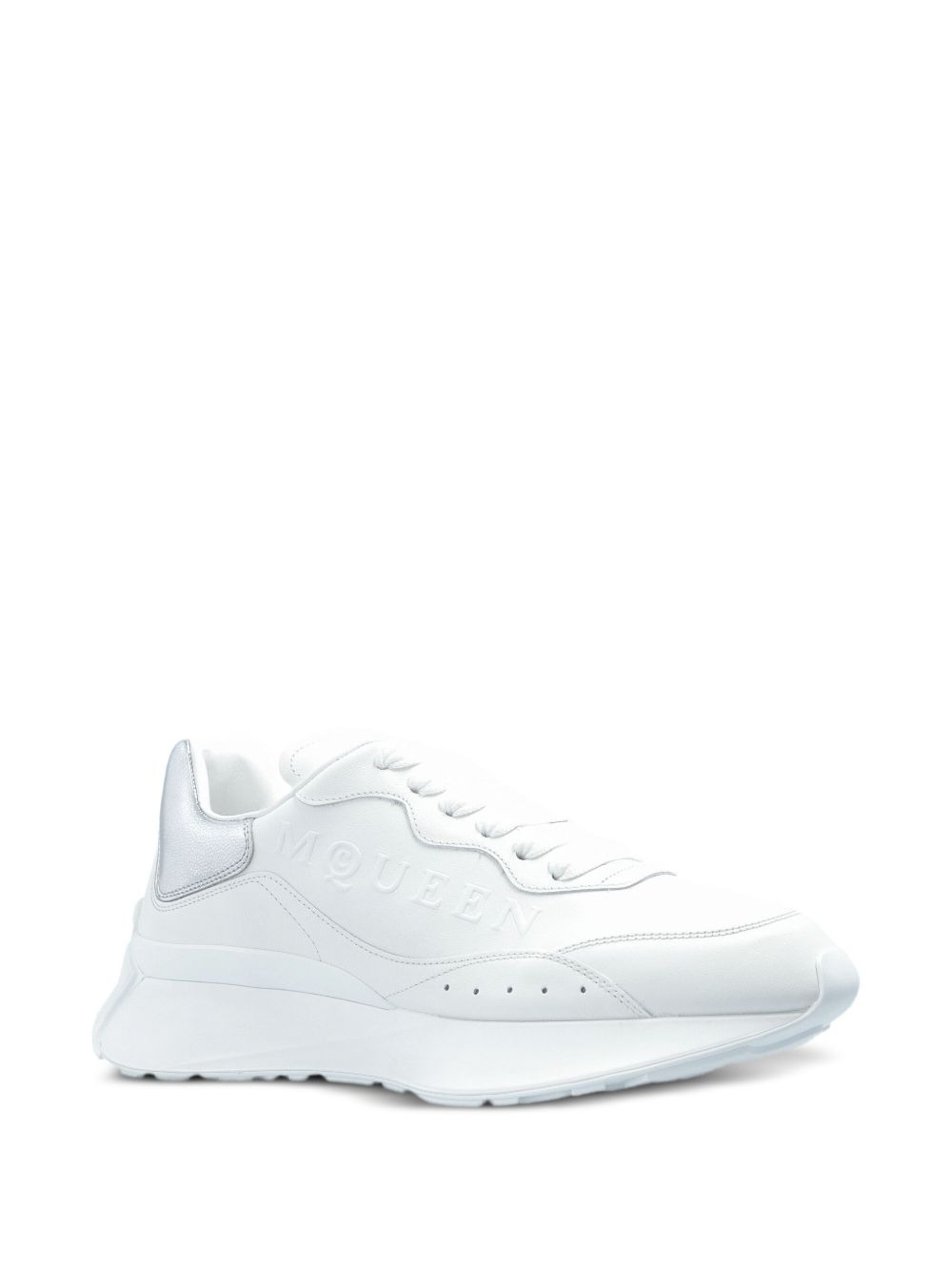 Sprint Runner metallic-panel leather sneakers - 2