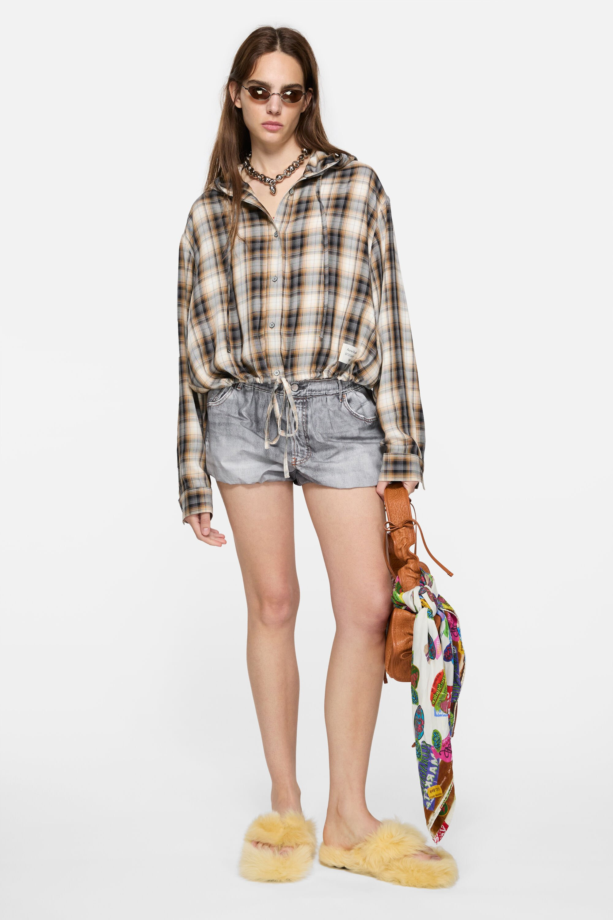 Printed shorts - Grey - 2