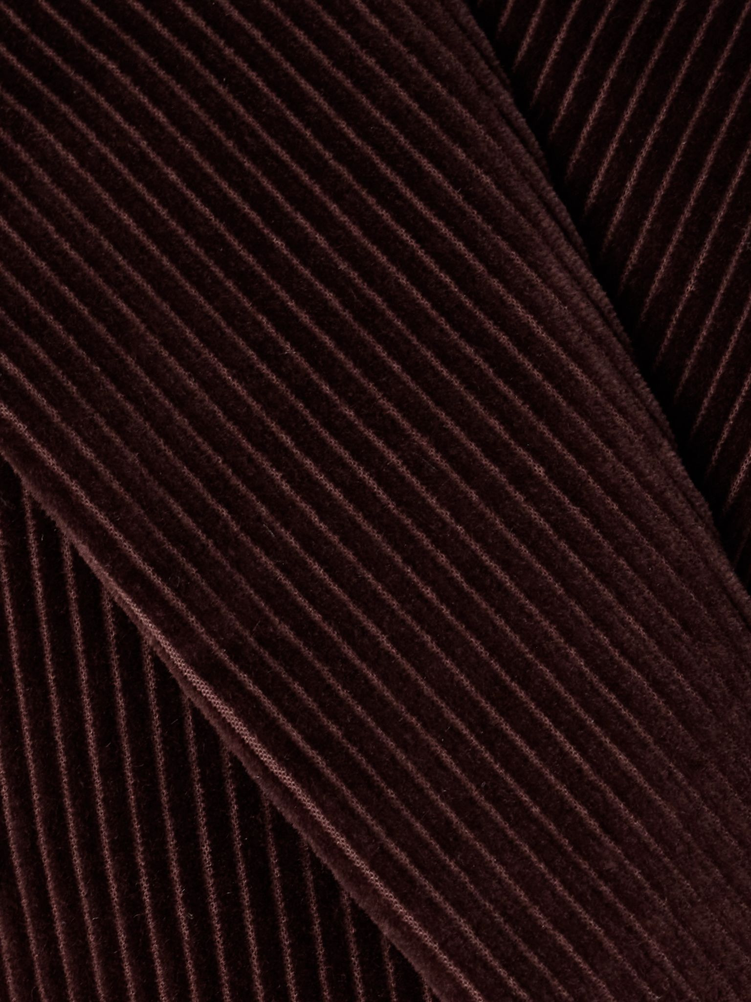 Oversized double-breasted cotton-corduroy blazer Burgundy - 5