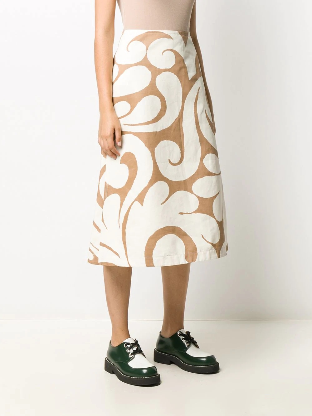 abstract-pattern skirt - 3