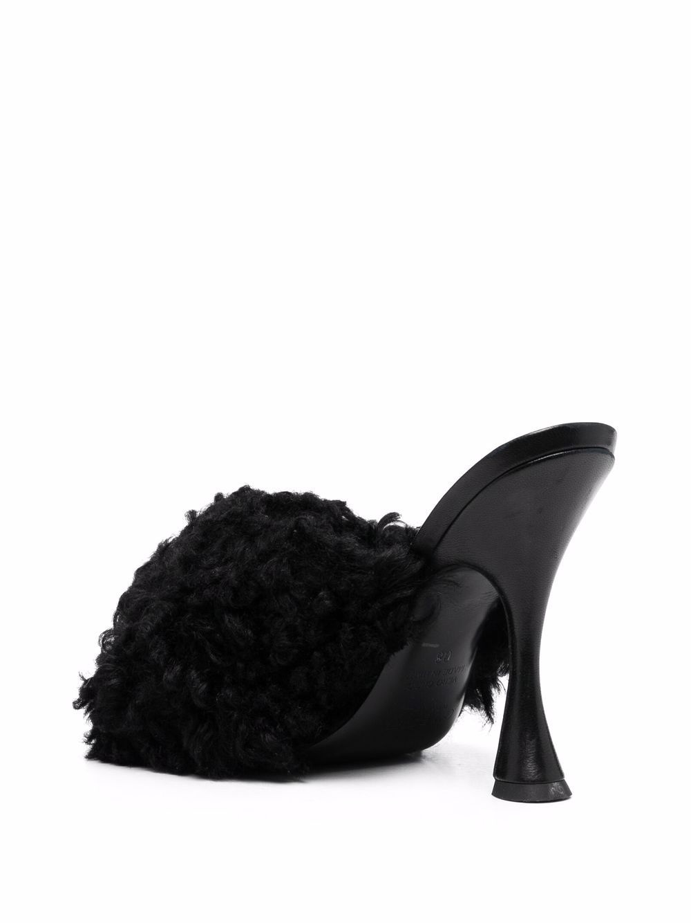 shearling strap mules - 3
