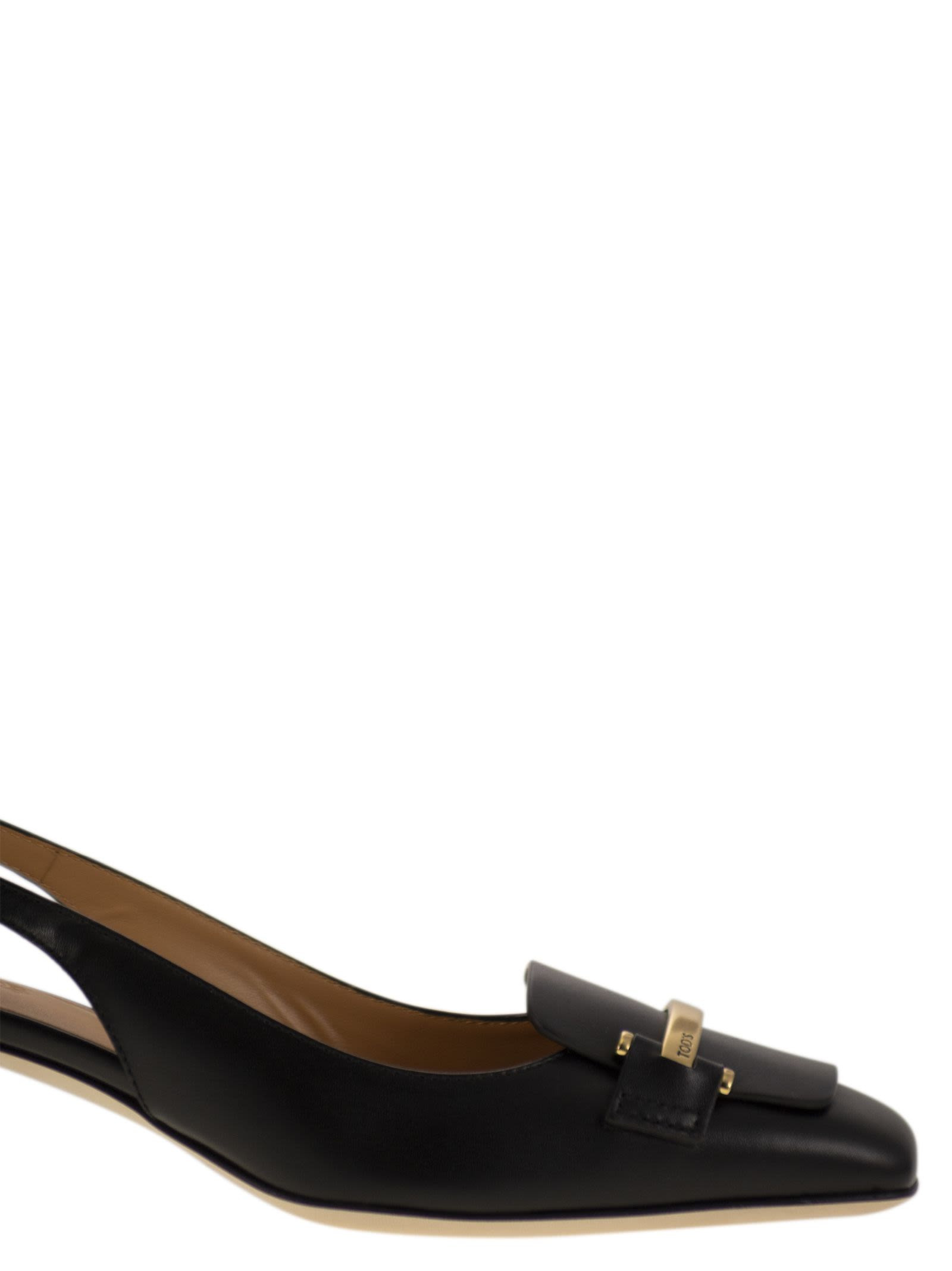 Tod's Women Slingback Leather Décolleté - 6