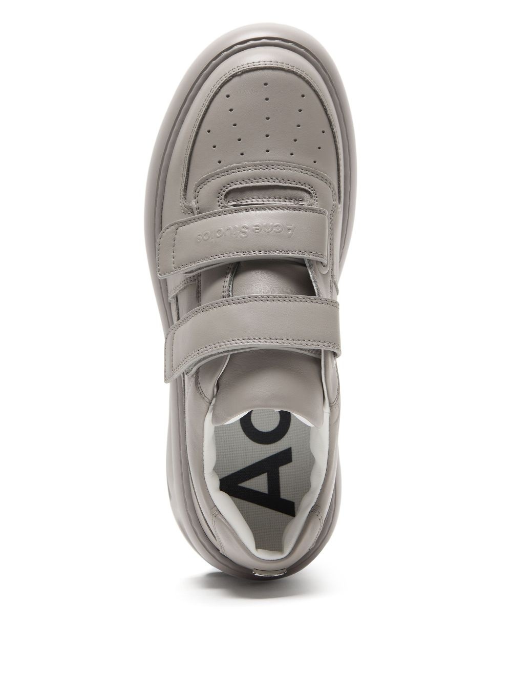 leather platform sneakers - 3