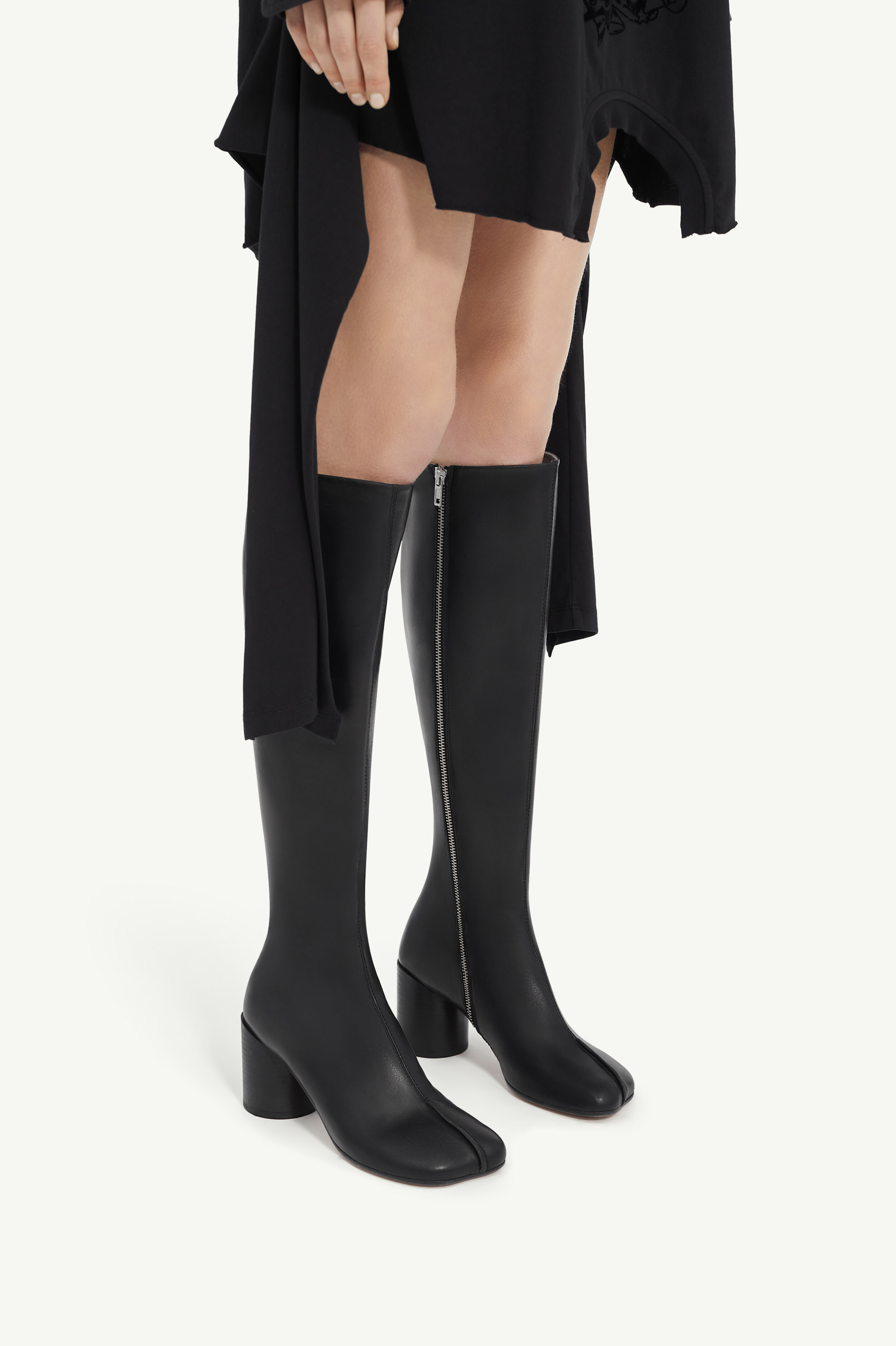MM6 Maison Margiela Stitch-out Leather Boots | REVERSIBLE