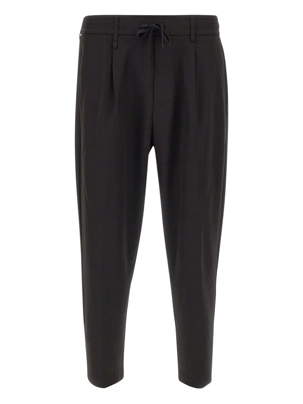 drawstring pleated trousers - 1