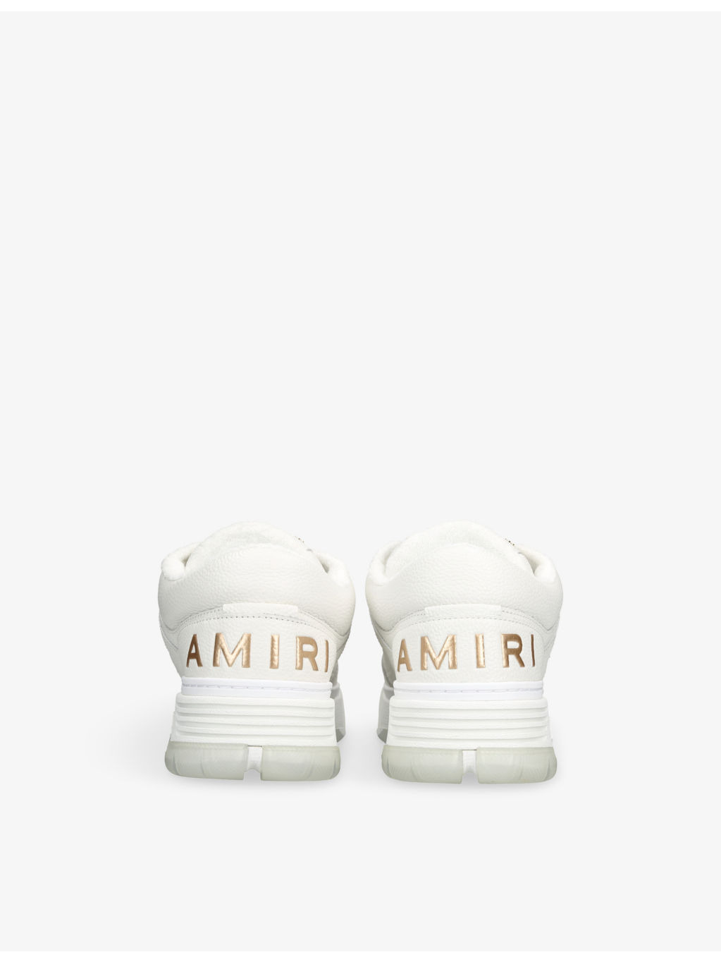 Metallic MA-1 Leather Trainers - 4