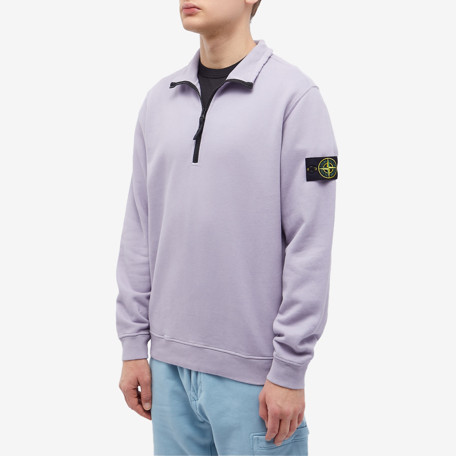 Stone Island Stone Island Garment Dyed Half Zip Sweat | REVERSIBLE