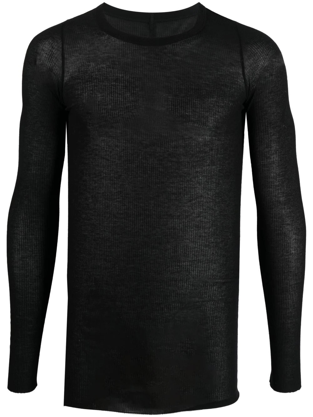 long-sleeved fitted top - 1