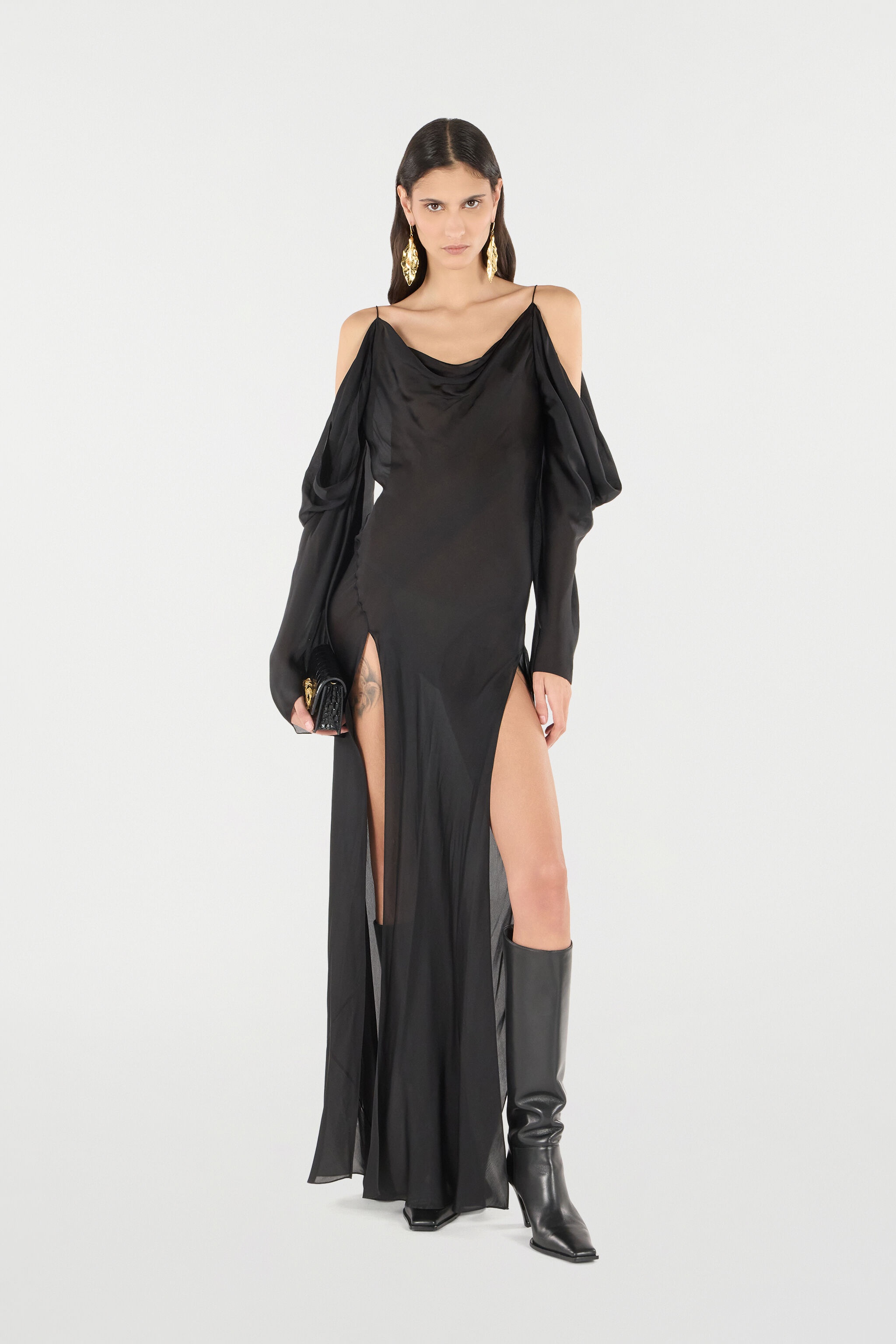 Long Silk Dress - 2