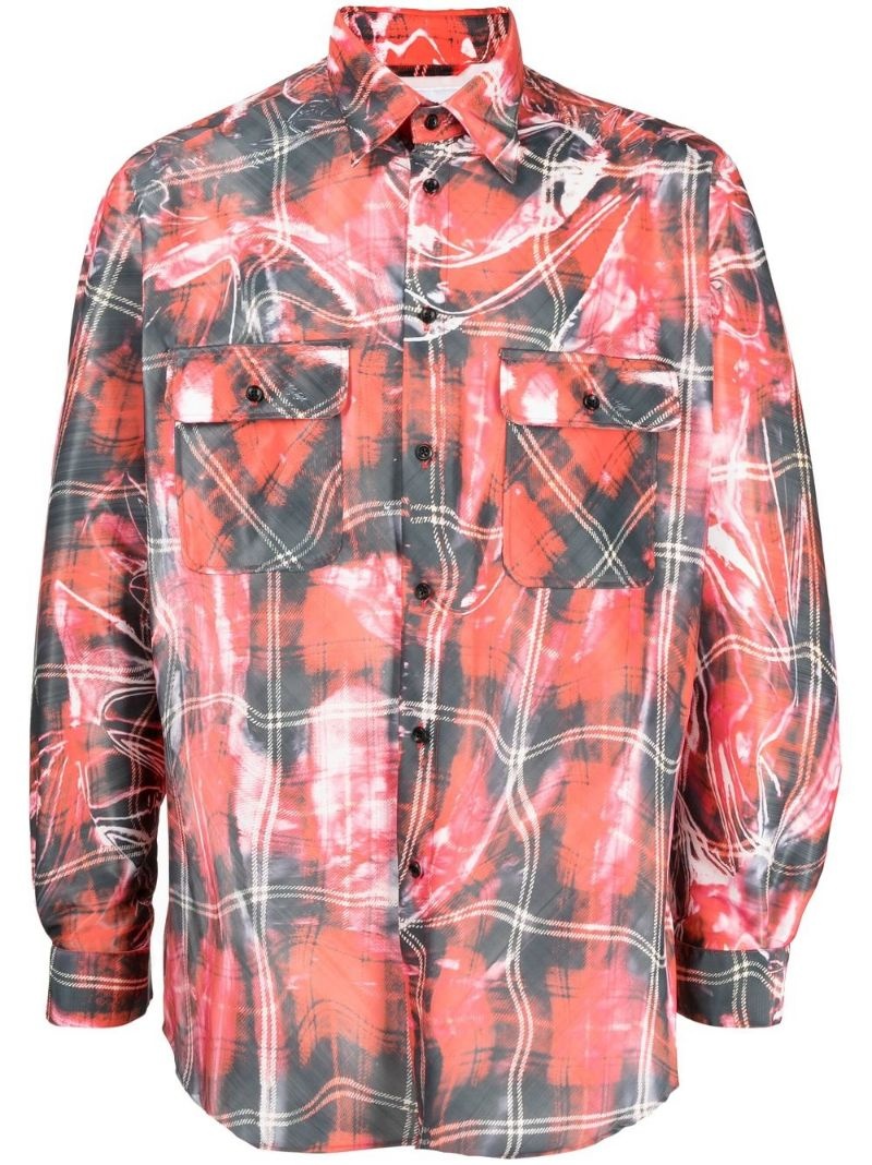 Mirage check-pattern shirt - 1