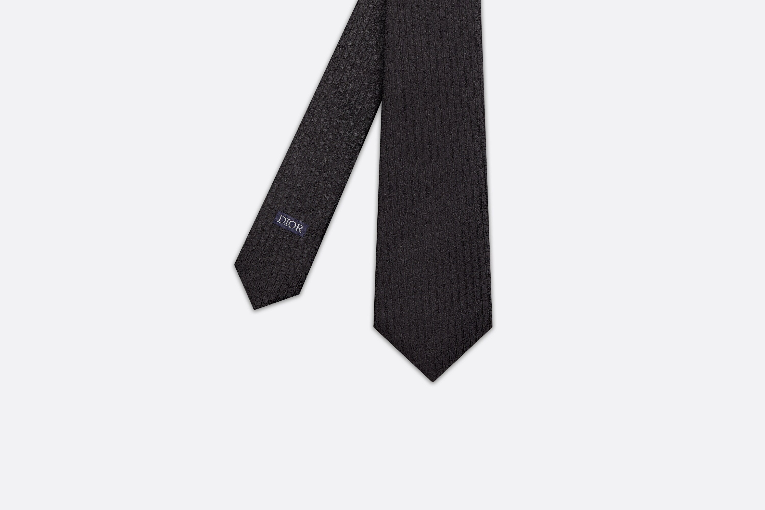 Dior Oblique Embroidered Tie - 2