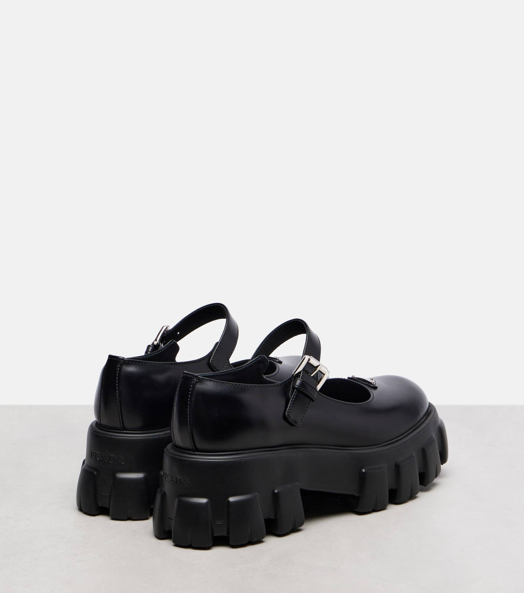 Monolith leather Mary Jane flats - 2