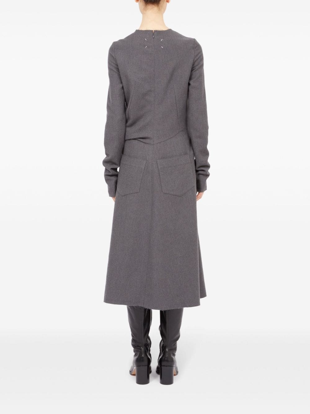 bow-detailing midi dress - 4