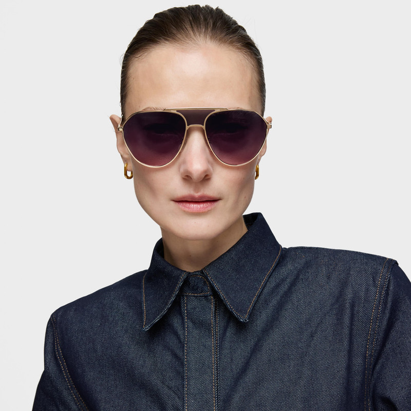 TOUS Rose-gold-colored Sunglasses TOUS Pilot outlook