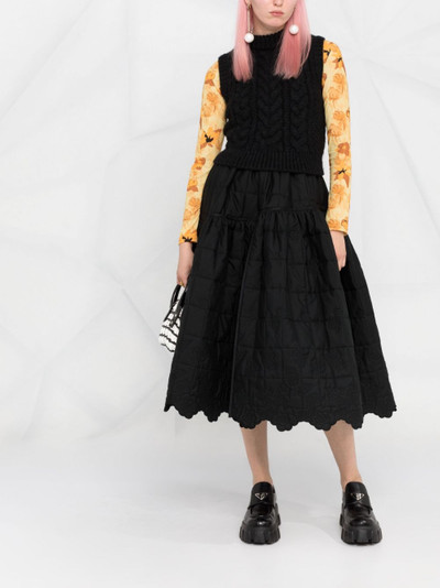 CECILIE BAHNSEN Rosie quilted full skirt outlook