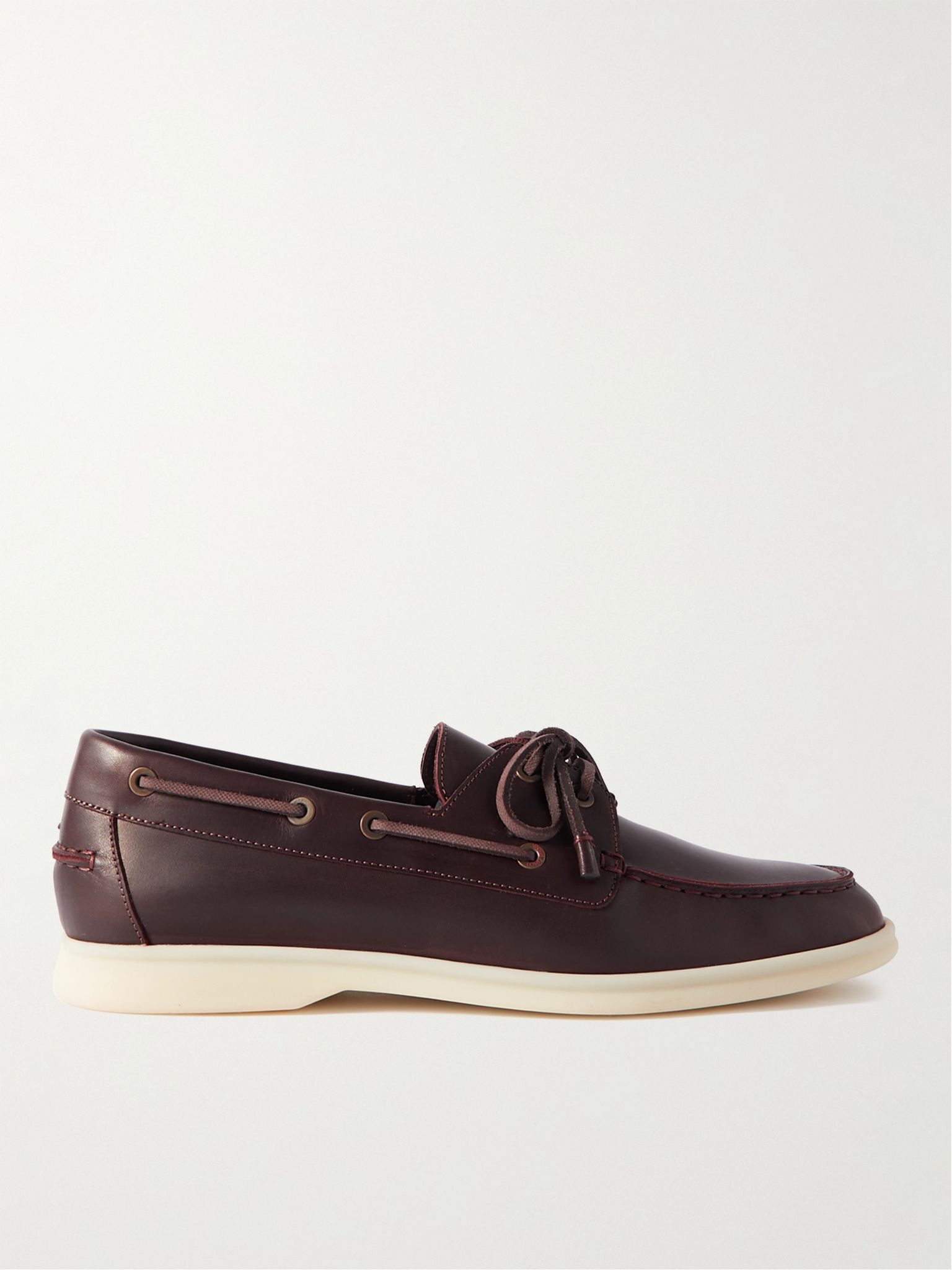 Leather Boat Shoes Dark brown - 1