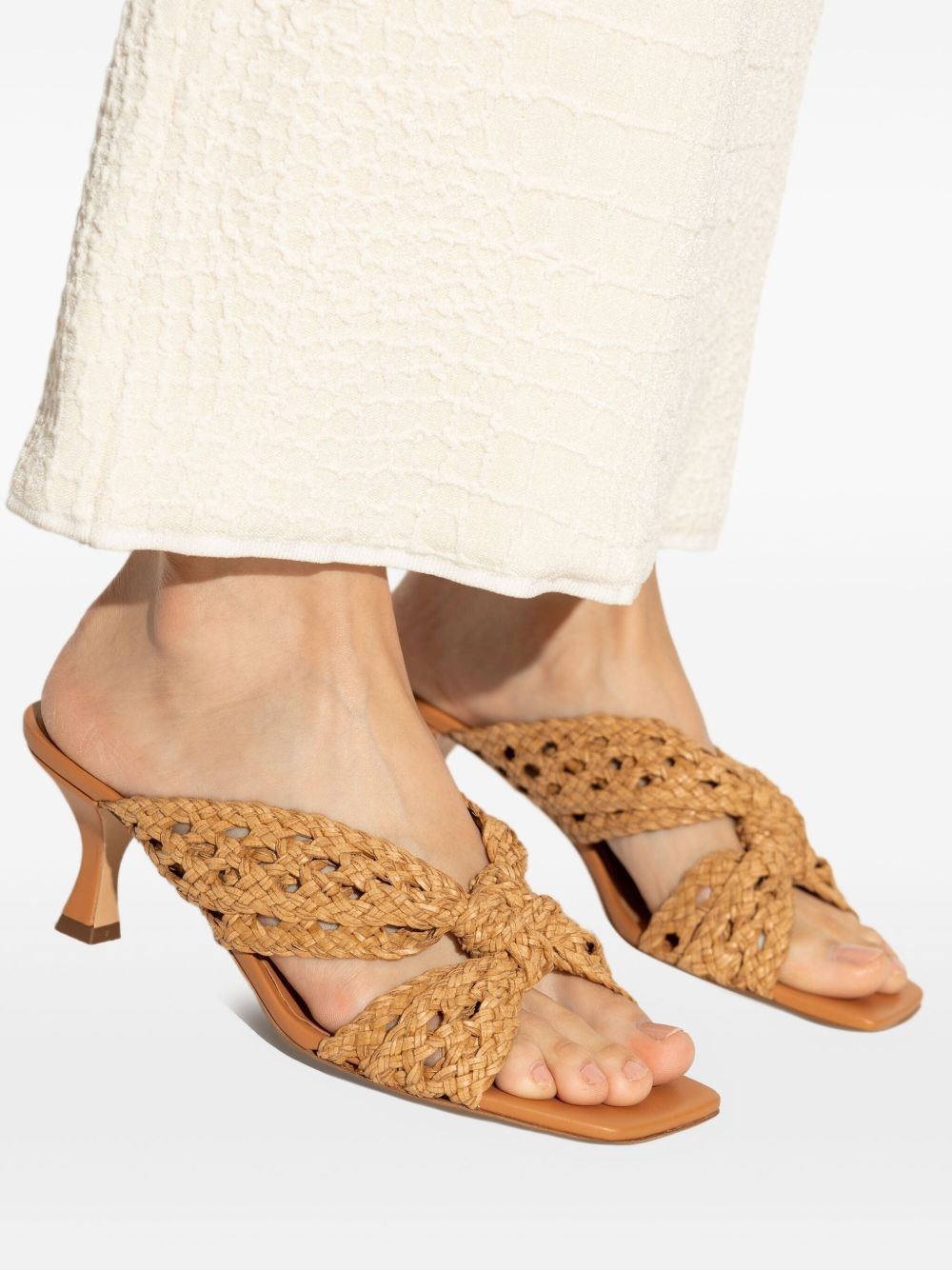 50mm Damier Versilia Geraldine mules - 5