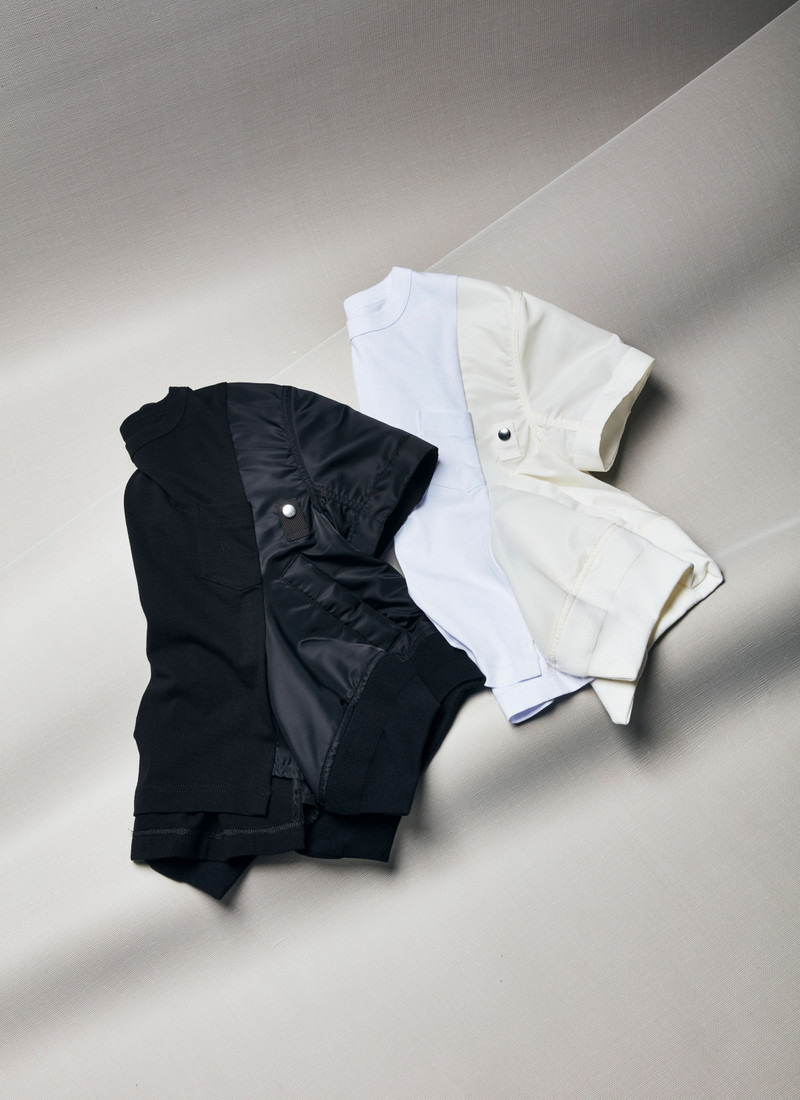 Nylon Twill x Cotton Jersey T-Shirt 4