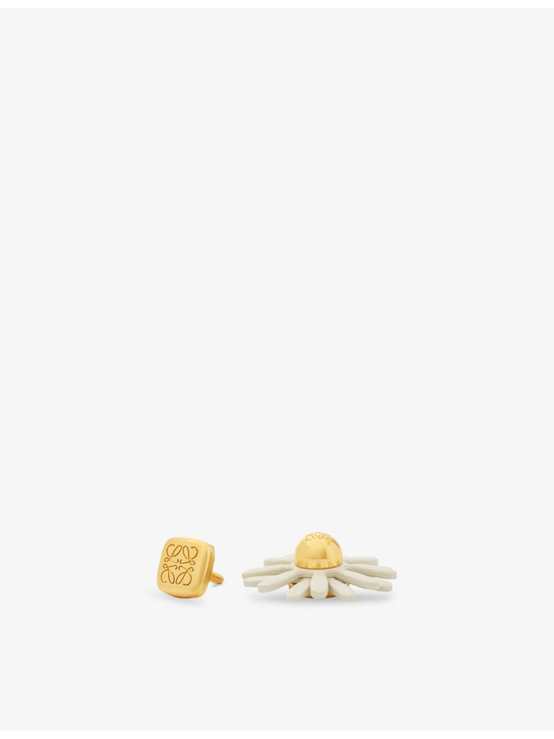 Loewe Loewe x Paula's Ibiza Flower Leather and Brass Pin outlook