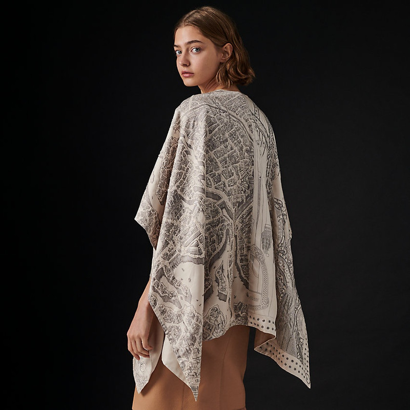 Finesse Brodee embroidered silk cape 1