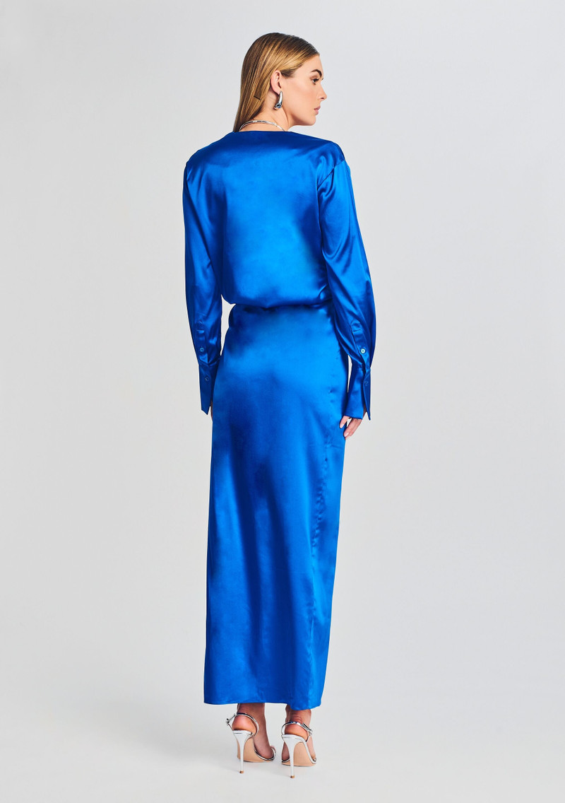 DIANIE SILK LONG SLEEVE ROBE 4