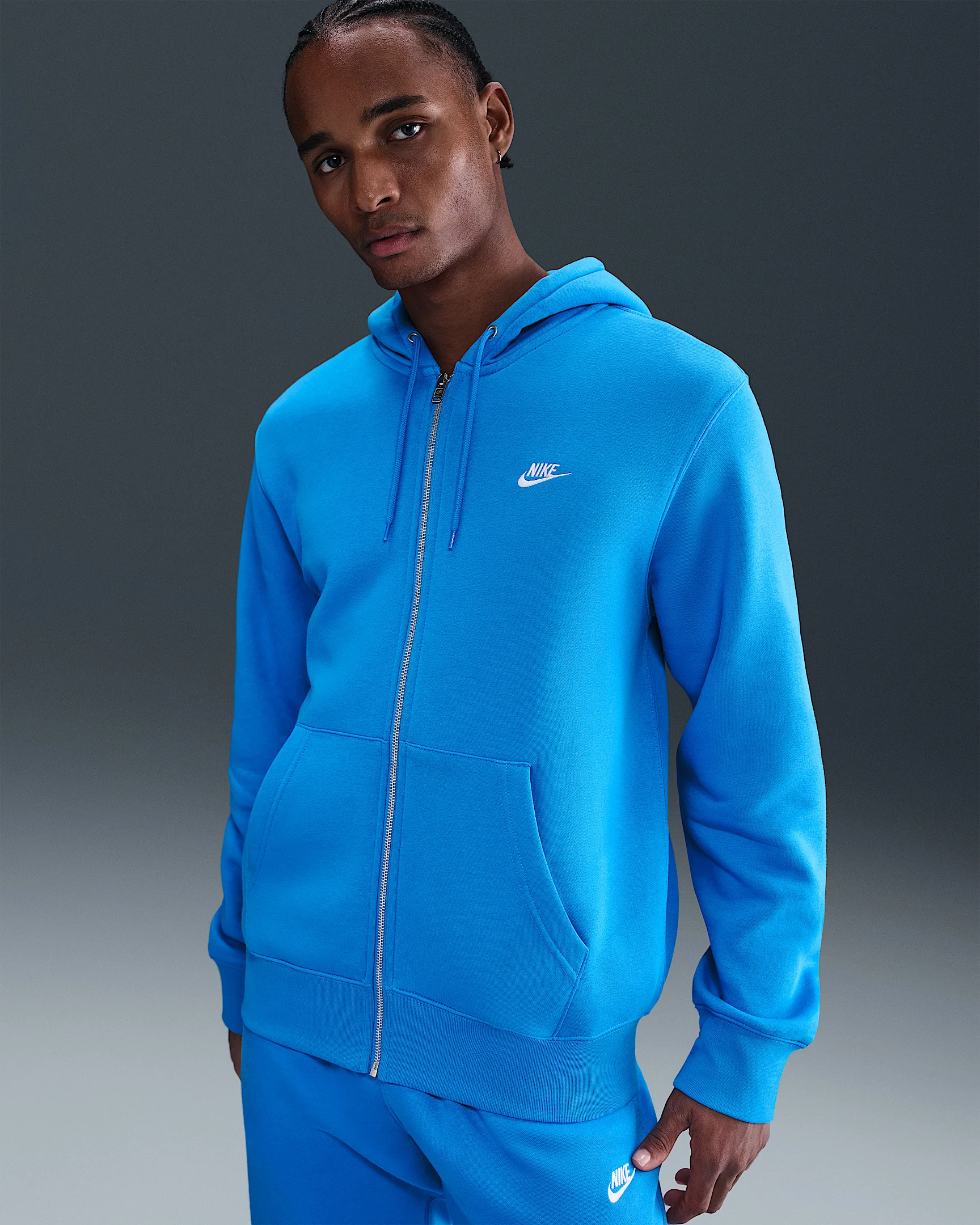 Nike Club Men's Full-Zip Fleece Hoodie - 1