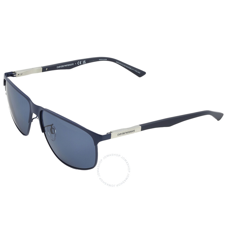 Emporio Armani Dark Blue Rectangular Men's Sunglasses EA2094 301880 60 - 4