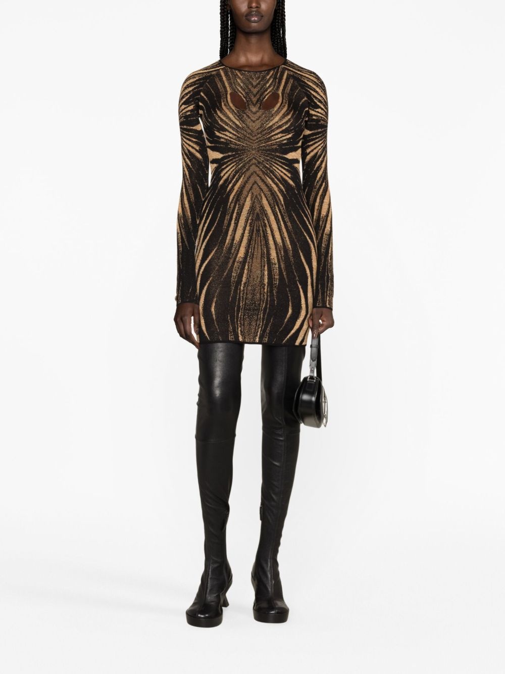 graphic-print mini dress - 2