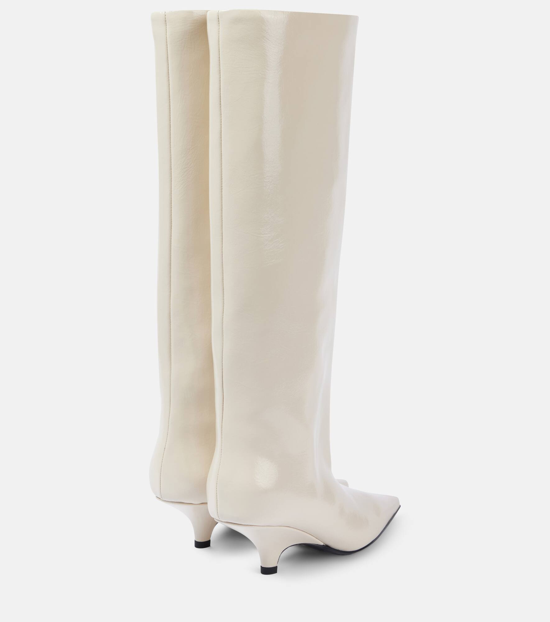 Patent leather knee-high boots - 2