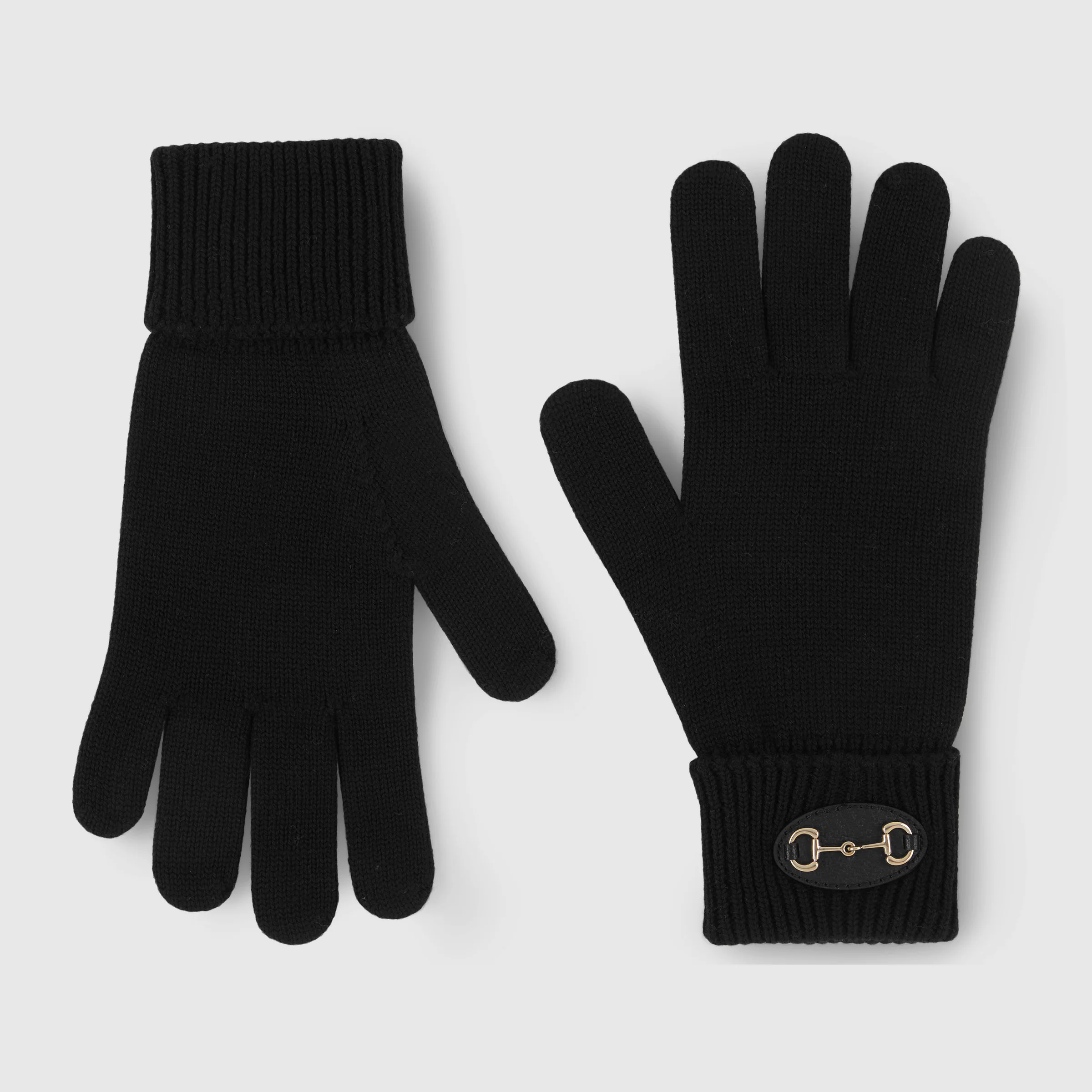 Wool gloves with Horsebit - 1
