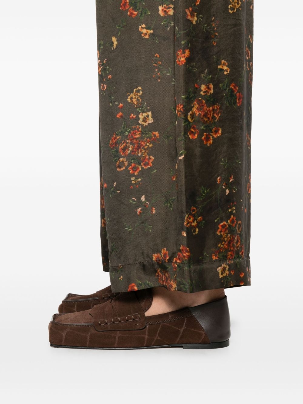 floral-print trousers - 5