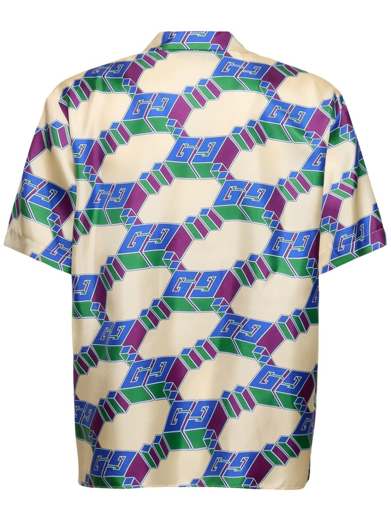 GG Hawaii silk bowling shirt - 3