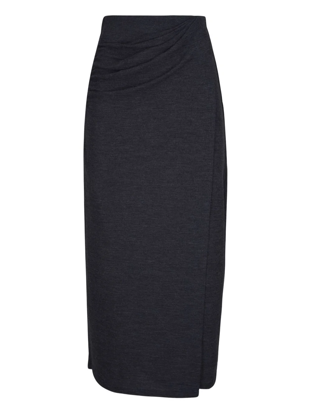 draped midi skirt - 1