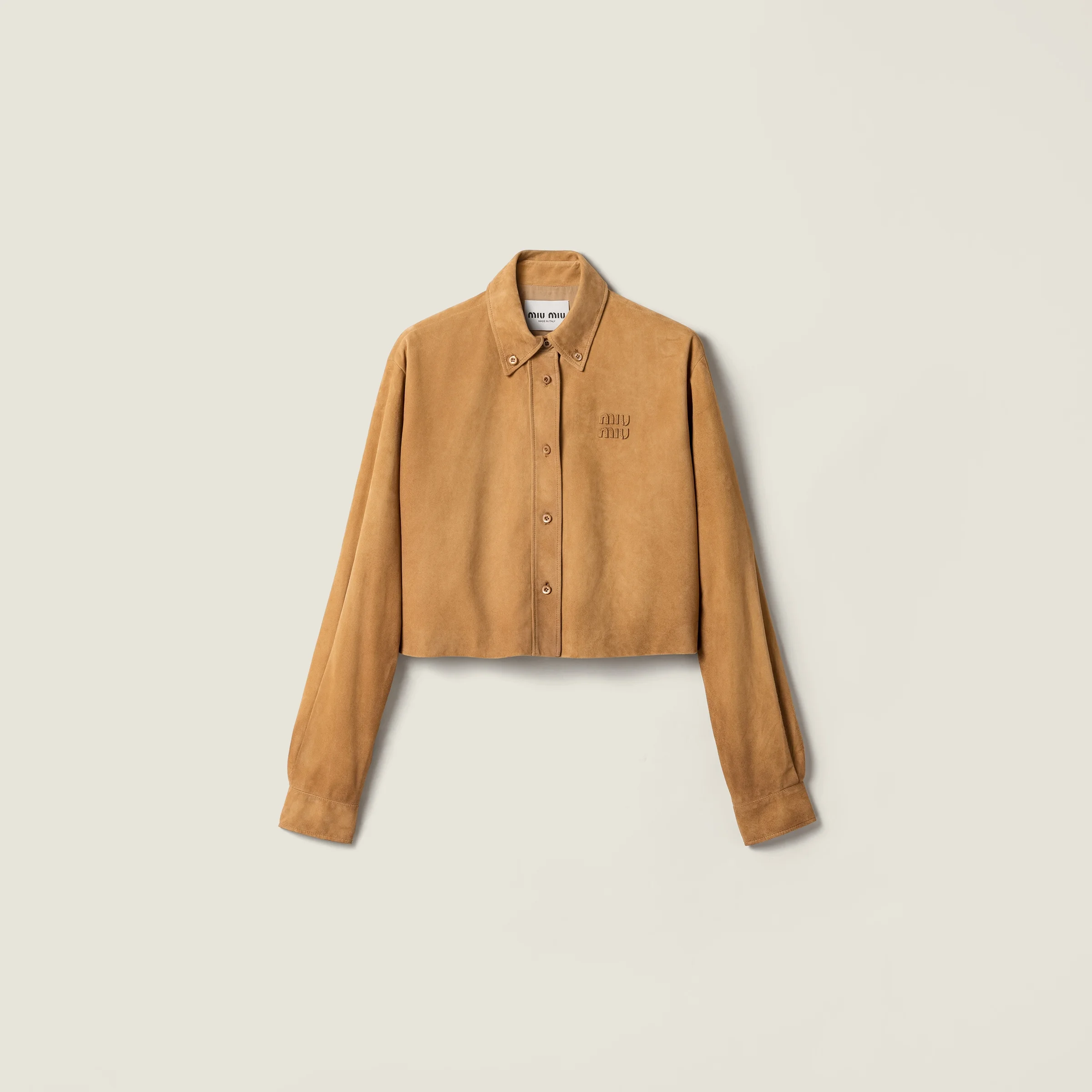Waxed suede shirt - 1