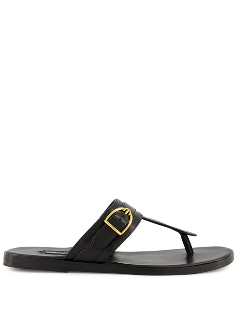 Brighton buckle leather sandals 1