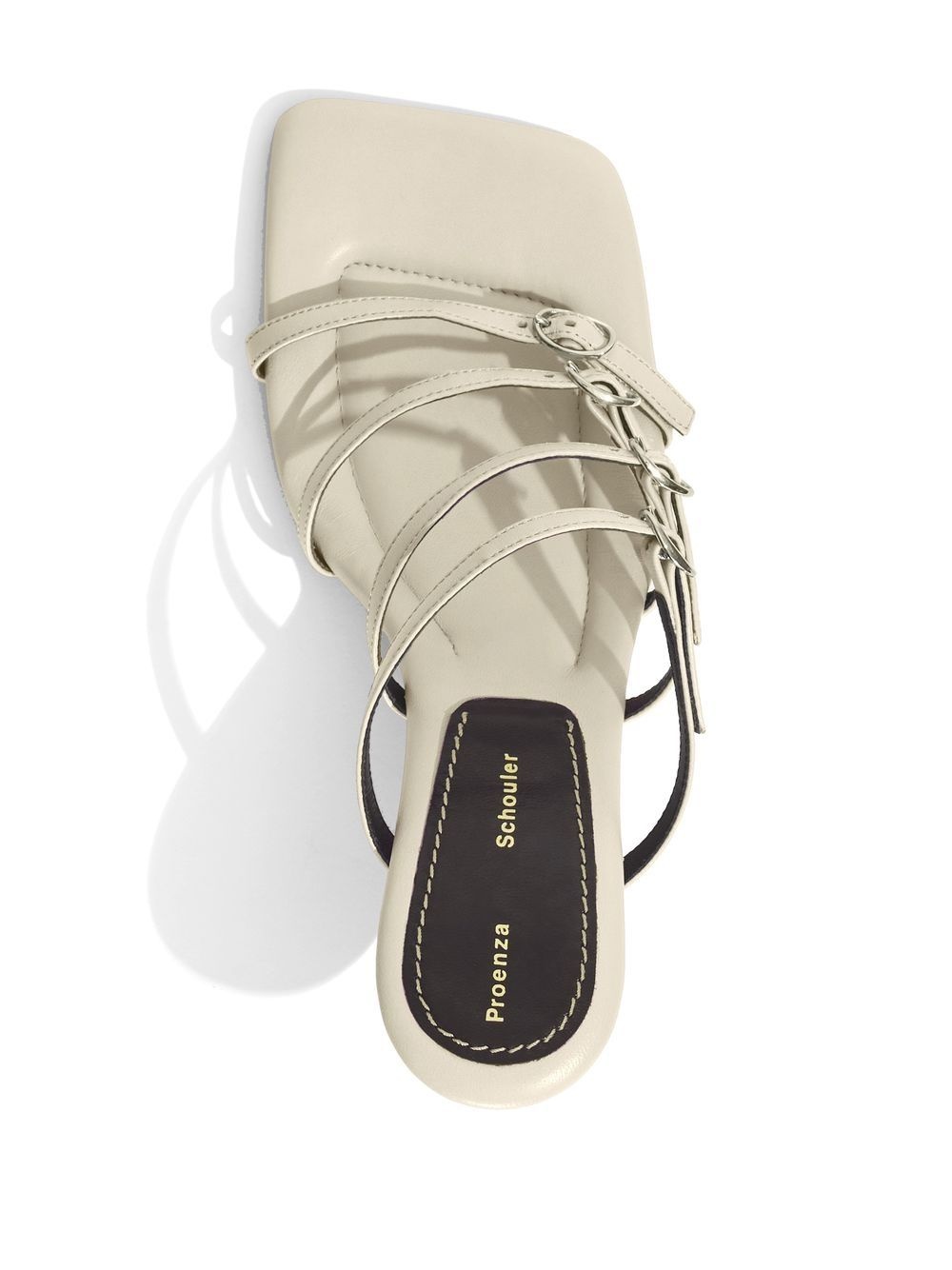 Square strappy 90mm sandals - 4