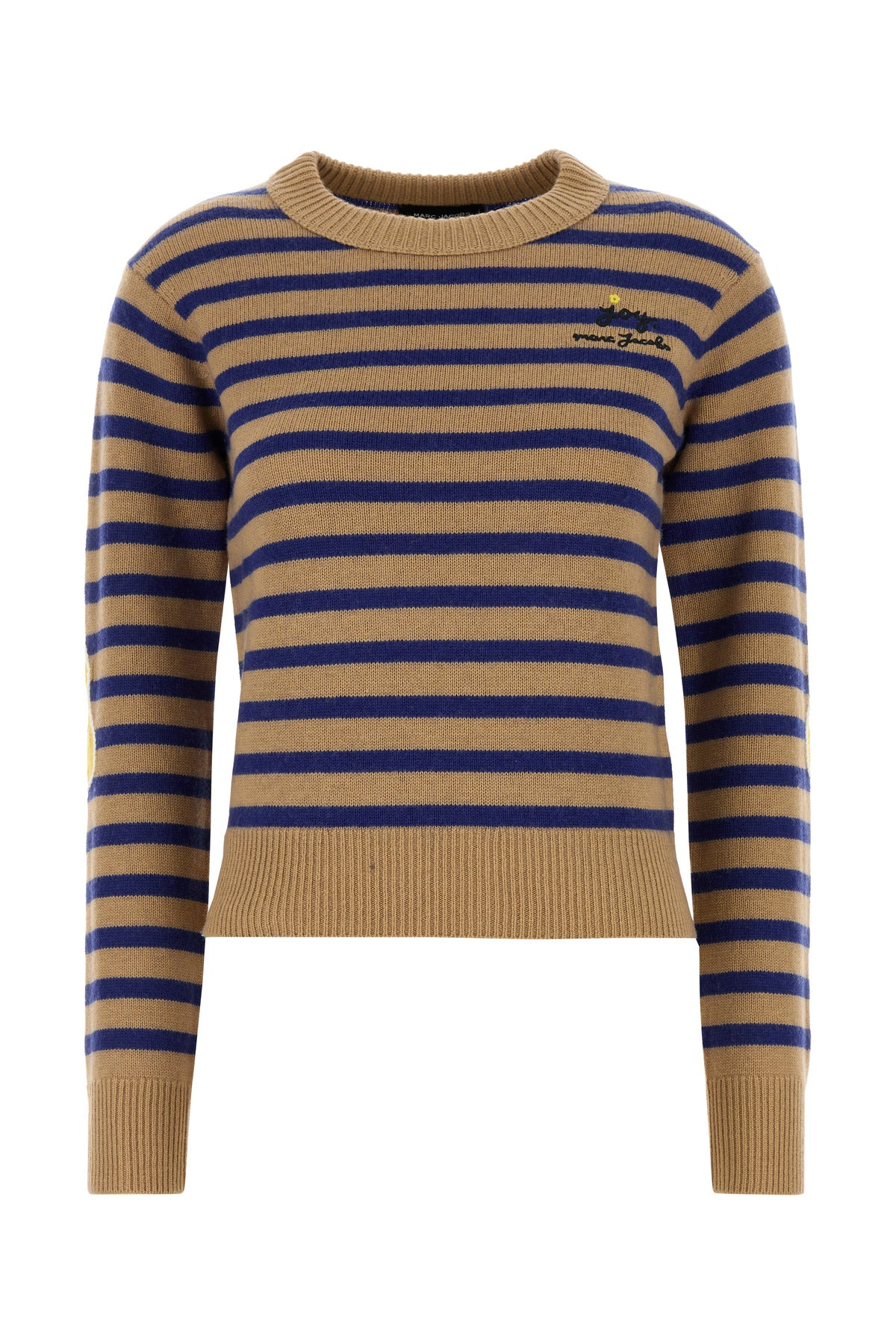 Embroidered wool blend sweater - 1