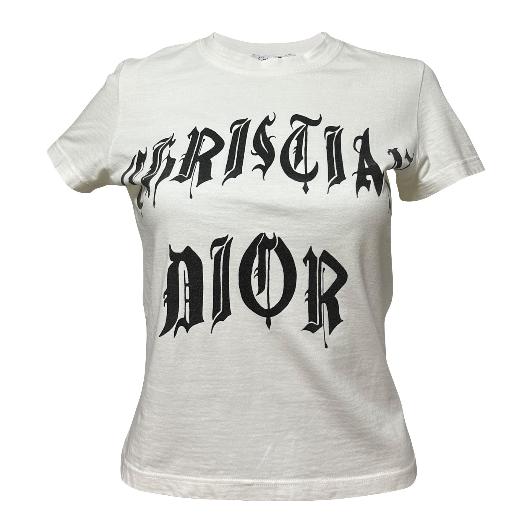 CHRISTIAN DIOR Spring Summer 2002 Gothic Logo T-Shirt - 1