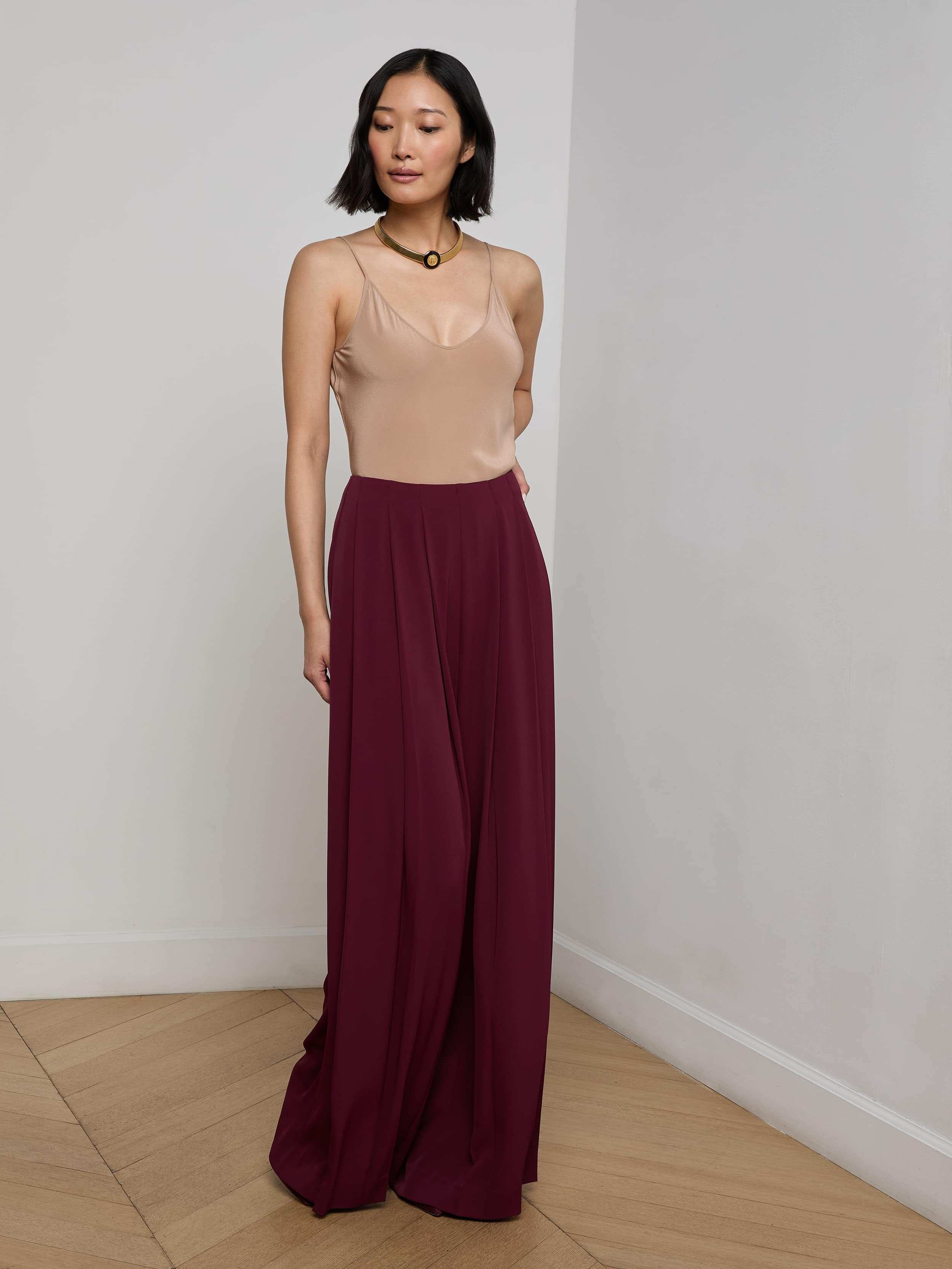 Nova Pleated Wide-Leg Pant - 2