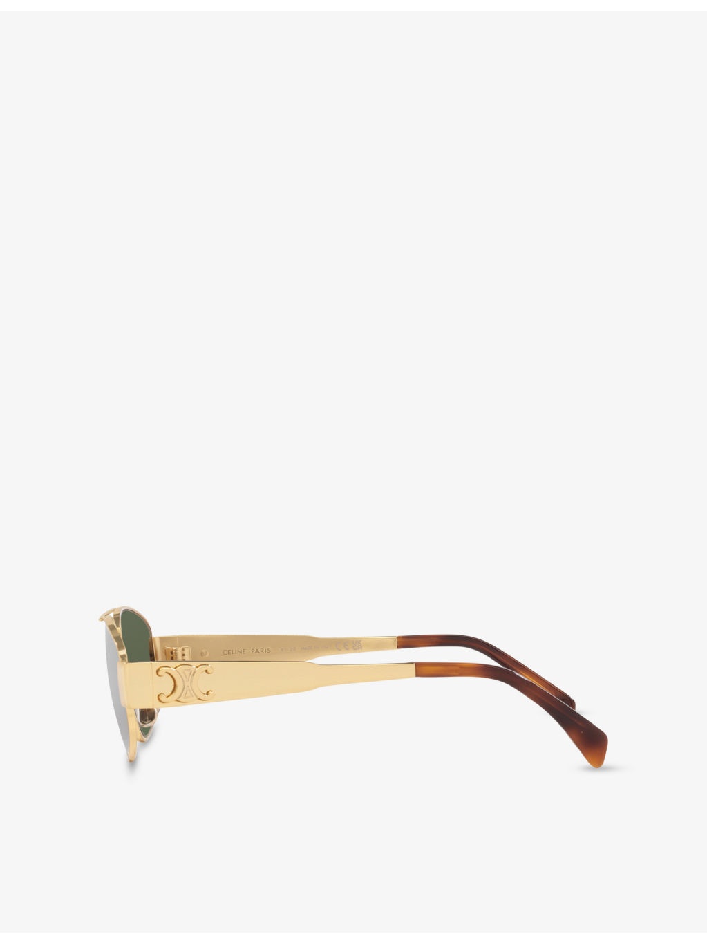 CL40281U Metaltriomphe Aviator-Frame Metal Sunglasses - 3