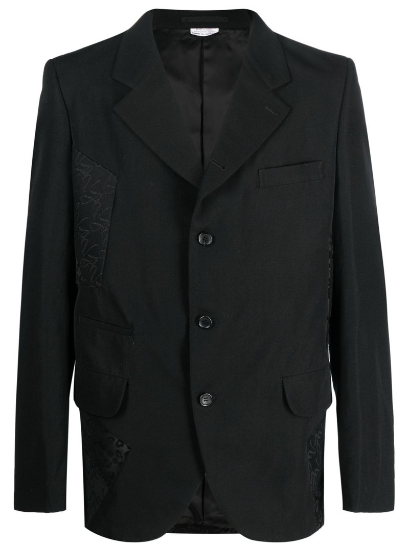panelled 단 하나 잎 blazer 1