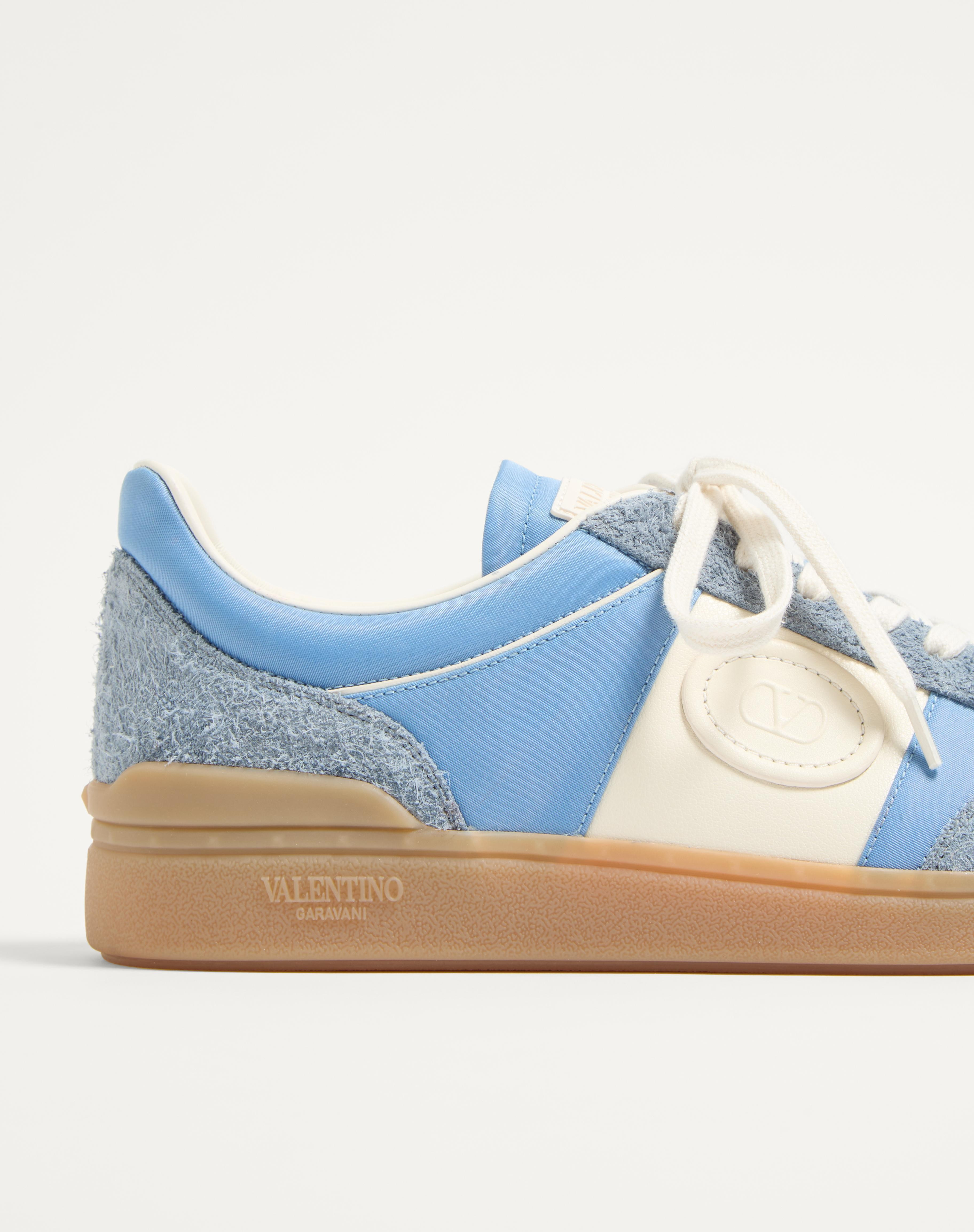UPVILLAGE LOW TOP SNEAKER IN CRUST LEATHER AND NYLON - 8