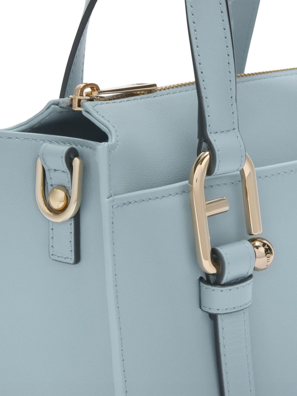 Nuvola S leather tote bag - 5