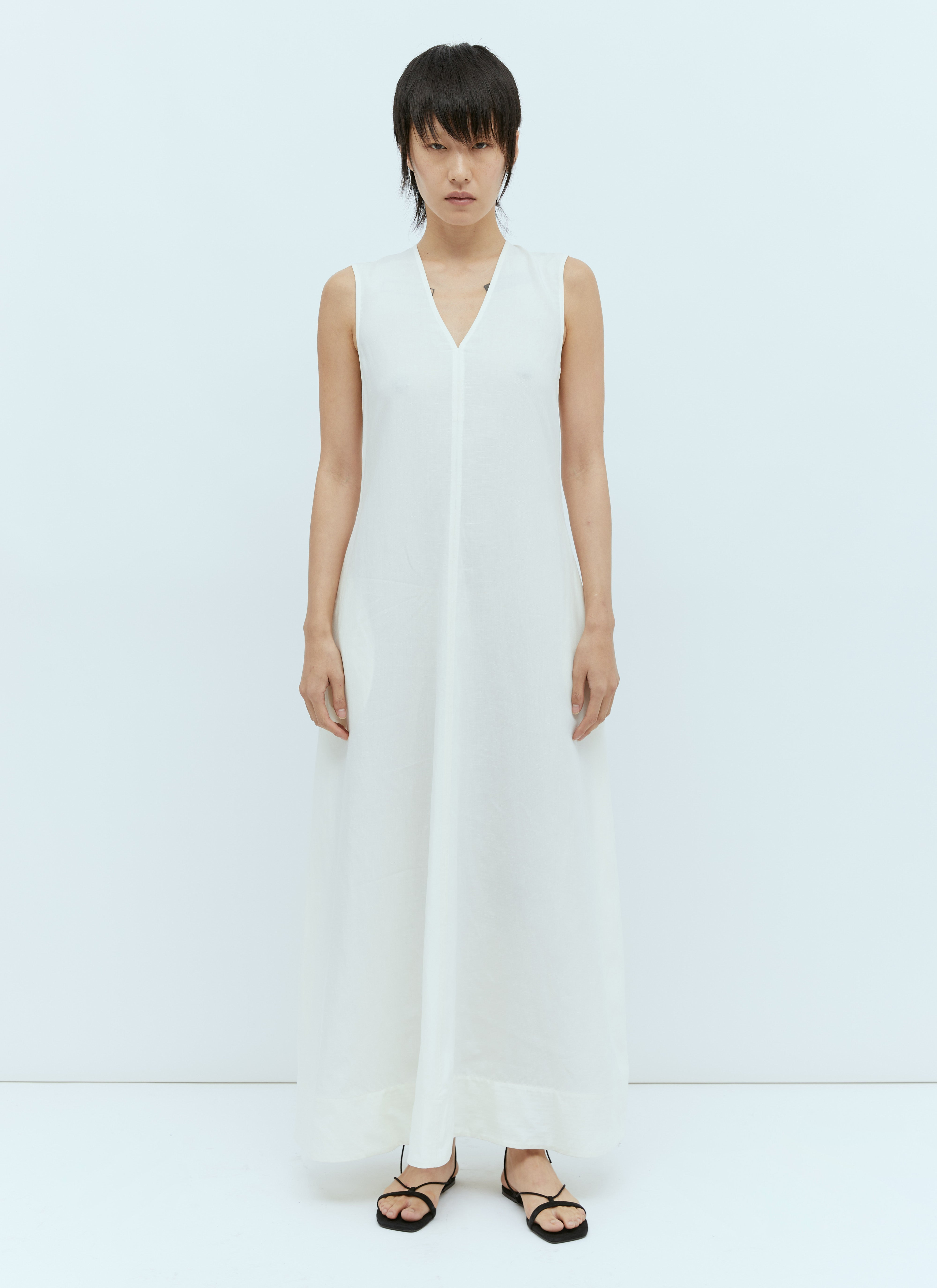 Toteme Women Fluid V Neck Maxi Dress - 4